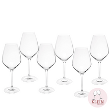 Load image into Gallery viewer, 6 Crystal Wine Tasting Glasses (43cl)