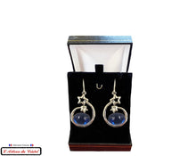 Load image into Gallery viewer, Maison Klein Stainless Steel & Crystal Ladies Earrings Set : Red Shooting Star