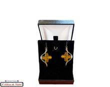 Load image into Gallery viewer, Maison Klein Stainless Steel & Crystal Luxury Women's Earrings Set : Super Quadra Red
