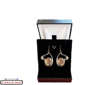 Load image into Gallery viewer, Maison Klein Stainless Steel & Crystal Luxury Women's Earrings Set : Super Quadra Red