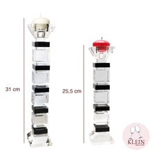 Charger l'image dans la galerie, Nouveauté : Bougeoir Square Noir et Blanc 2 tailles