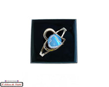 Charger l'image dans la galerie, Coffret Luxe Bracelet Femme "Bijoux Créateur" Acier Inoxydable et Cristal : Double Coeur