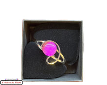 Charger l'image dans la galerie, Coffret Luxe Bracelet Femme "Bijoux Créateur" Acier Inoxydable et Cristal : Boucle Fuchsia
