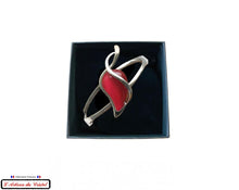 Charger l'image dans la galerie, Coffret Luxe Bracelet Femme "Bijoux Créateur" Acier Inoxydable et Cristal : Piquante Rouge