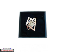 Charger l'image dans la galerie, Coffret Luxe Bracelet Femme "Bijoux Créateur" Acier Inoxydable et Cristal : Spirale Carré Gris Foncé