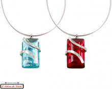 Load image into Gallery viewer, Luxury Women's Necklace Set "Designer Jewelry" Stainless Steel and Crystal Maison Klein : Infinity Black