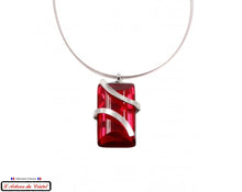 Load image into Gallery viewer, Luxury Women's Necklace Set "Designer Jewelry" Stainless Steel and Crystal Maison Klein : Infinity Black