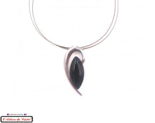 Charger l'image dans la galerie, Coffret Luxe Collier Femme "Bijoux Créateur" Acier Inoxydable et Cristal Maison Klein : Demi Coeur