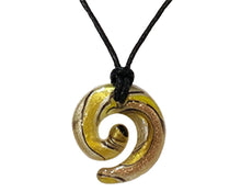 Load image into Gallery viewer, Summer Vibes" Luxury Gift Set Golden Amber Crystal Spiral Pendant Maison Klein