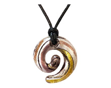 Load image into Gallery viewer, Summer Vibes" Luxury Gift Set Golden Amber Crystal Spiral Pendant Maison Klein