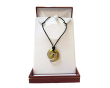Load image into Gallery viewer, Summer Vibes" Luxury Gift Set Golden Amber Crystal Spiral Pendant Maison Klein