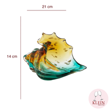 Charger l'image dans la galerie, Sculpture Coquillage Color Petit Modèle Vert Ambre