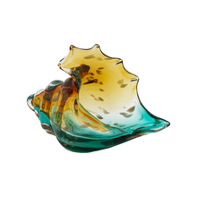 Charger l'image dans la galerie, Sculpture Coquillage Color Petit Modèle Vert Ambre