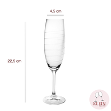 Load image into Gallery viewer, New: "Twist" Service 6 Champagne Flutes (17.5 cl) in Crystal