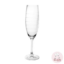 Load image into Gallery viewer, New: "Twist" Service 6 Champagne Flutes (17.5 cl) in Crystal
