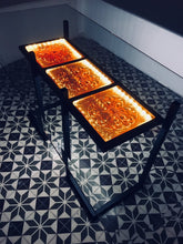 Load image into Gallery viewer, Crystal and steel desk : Manhattan