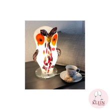 Load image into Gallery viewer, "Sophie" Crystal Enamel Owl Lamp
