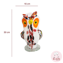 Load image into Gallery viewer, "Sophie" Crystal Enamel Owl Lamp