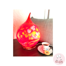 Load image into Gallery viewer, Round crystal enamel flame lamp "Burst of light"