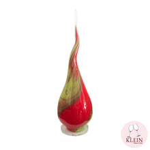 Charger l'image dans la galerie, Lampe Flamme Polychrome Cristal Rouge Vert
