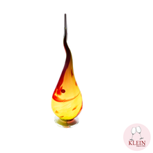 Charger l'image dans la galerie, Lampe Flamme Polychrome Cristal Rouge Vert