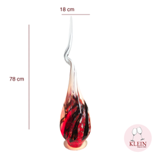 Charger l'image dans la galerie, Lampe Flamme Polychrome cristal et émaux