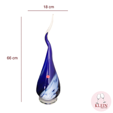 Charger l'image dans la galerie, Lampe Polychrome Cristal Emaux "Planéte Bleue"