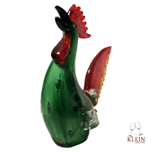 Charger l'image dans la galerie, Sculpture "Le Coq Fier" en cristal Coloré vue de devant