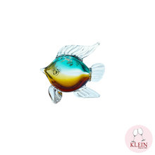 Load image into Gallery viewer, Sculpture Cristal Poisson Bulle "Merlin Vert"