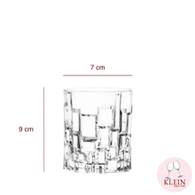 Load image into Gallery viewer, Service à whisky décor moderne, forme géométrique dimensions