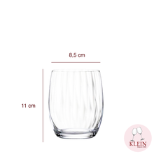 Load image into Gallery viewer, Verres à Eau/Orangeade/Apéritifs, décor côtes vénitiennes dimensions