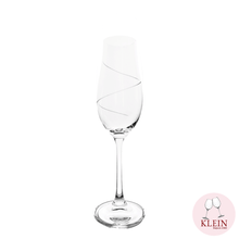Load image into Gallery viewer, Service Star : 6 Flûtes à Champagne en cristal - 20 cm
