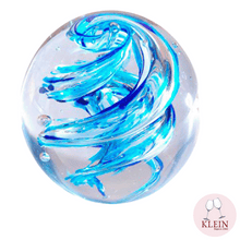 Charger l'image dans la galerie, Sulfure Presse Papier en Cristal : Mirage Bleu