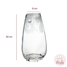 Charger l'image dans la galerie, Collection "Éclat" Vase Pharaon en Cristal Gravé Main Maison KLEIN 54120 Baccarat France dimensions