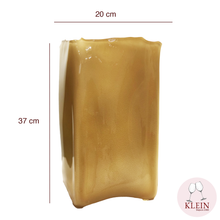 Load image into Gallery viewer, Vase Jaune Or Summer Breeze KLEIN 54120 Baccarat France dimmensions