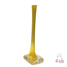 Load image into Gallery viewer, Vase soliflore jaune pied carré