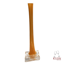 Load image into Gallery viewer, Vase soliflore orange pied carré