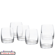 Charger l'image dans la galerie, Service Tradition/INAO Signature : 6 Verres à Whisky/Eau en Cristal Maison Klein 54120 Baccarat France