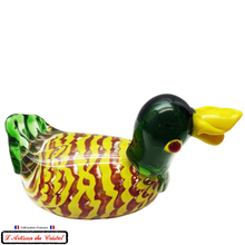 Charger l'image dans la galerie, Sculpture Collection Animals "Canard Jaune" en Cristal Maison Klein 54120 Baccarat France