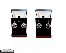 Load image into Gallery viewer, Maison Klein Stainless Steel and Crystal Luxury Women's Earrings Set : XOXO Violet