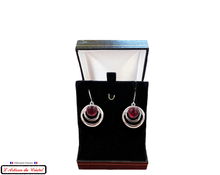 Load image into Gallery viewer, Maison Klein Stainless Steel and Crystal Luxury Women's Earrings Set : XOXO Violet