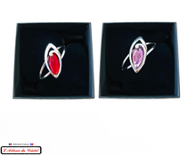 Charger l'image dans la galerie, Coffret Luxe Bracelet Femme "Klein Créateur" Acier Inoxydable et Cristal : Arrow