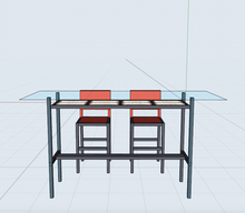 Load image into Gallery viewer, Crystal and steel bar: Manhattan.