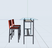 Load image into Gallery viewer, Crystal and steel bar: Manhattan.