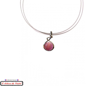 Load image into Gallery viewer, Klein Designer Stainless Steel and Crystal Necklace for Women : Yellow Bubble Gum