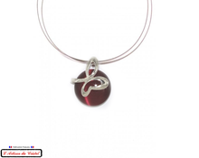 Charger l'image dans la galerie, Coffret Luxe Collier Femme "Bijoux Créateur" Acier Inoxydable et Cristal Maison Klein : Butterfly Rouge