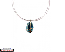 Load image into Gallery viewer, Luxury Women's Necklace Box "Designer Jewelry" Stainless Steel and Crystal Maison Klein: Hashtag