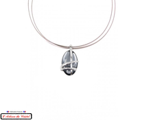 Load image into Gallery viewer, Luxury Women's Necklace Box "Designer Jewelry" Stainless Steel and Crystal Maison Klein: Hashtag