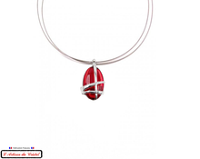 Load image into Gallery viewer, Luxury Women's Necklace Box "Designer Jewelry" Stainless Steel and Crystal Maison Klein: Hashtag