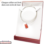 Charger l'image dans la galerie, Coffret Luxe Collier Femme "Klein Créateur" Acier Inoxydable et Cristal Maison Klein : Pluton